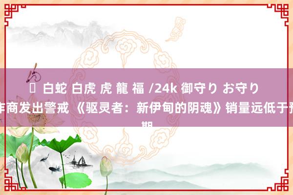 ✨白蛇 白虎 虎 龍 福 /24k 御守り お守り 耕作商发出警戒 《驱灵者：新伊甸的阴魂》销量远低于预期