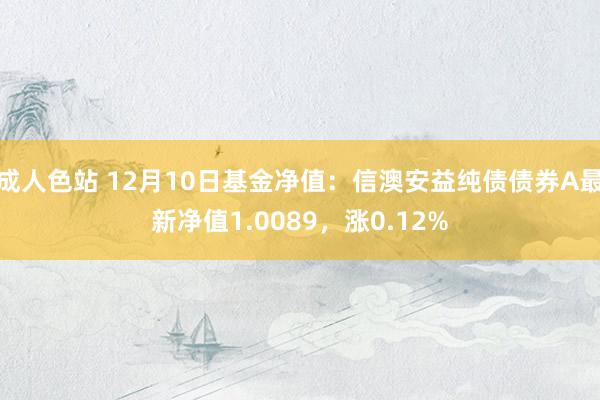 成人色站 12月10日基金净值：信澳安益纯债债券A最新净值1.0089，涨0.12%