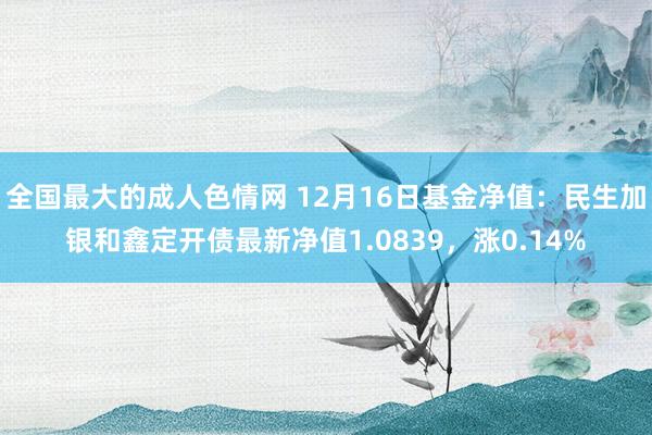 全国最大的成人色情网 12月16日基金净值：民生加银和鑫定开债最新净值1.0839，涨0.14%
