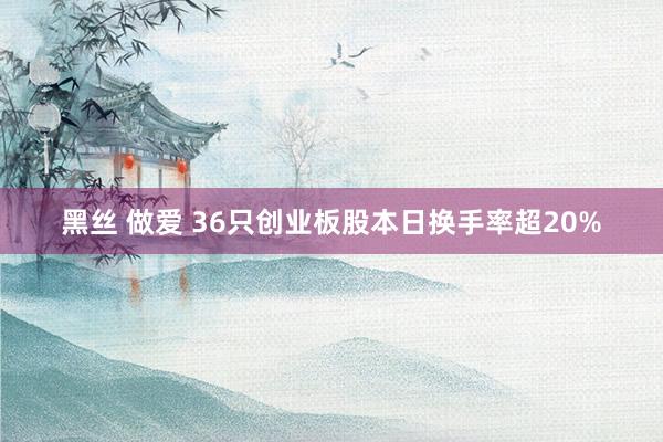 黑丝 做爱 36只创业板股本日换手率超20%