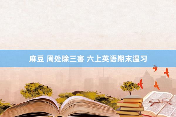 麻豆 周处除三害 六上英语期末温习