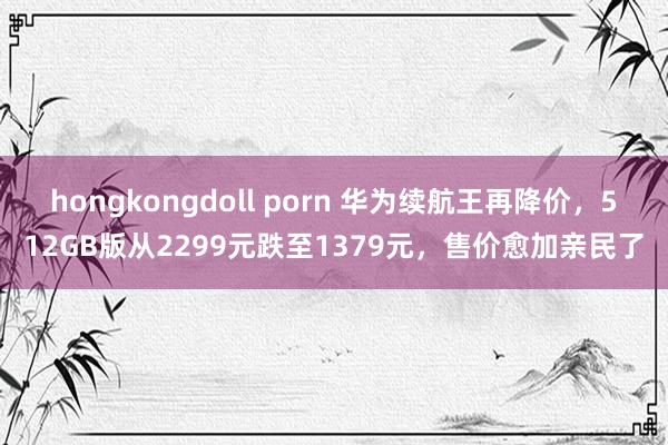 hongkongdoll porn 华为续航王再降价，512GB版从2299元跌至1379元，售价愈加亲民了