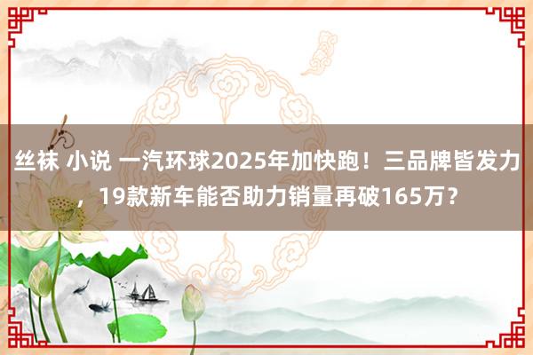 丝袜 小说 一汽环球2025年加快跑！三品牌皆发力，19款新车能否助力销量再破165万？