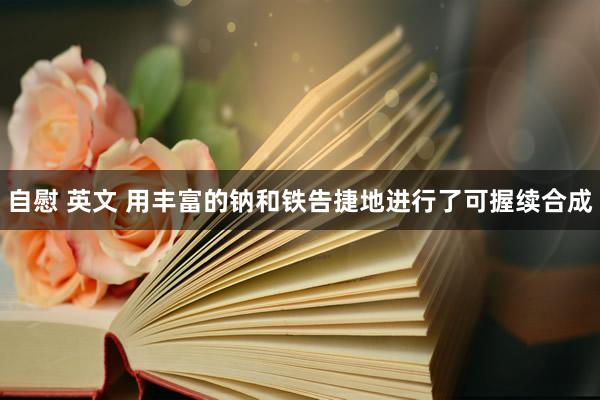 自慰 英文 用丰富的钠和铁告捷地进行了可握续合成