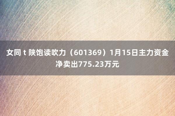 女同 t 陕饱读吹力（601369）1月15日主力资金净卖出775.23万元