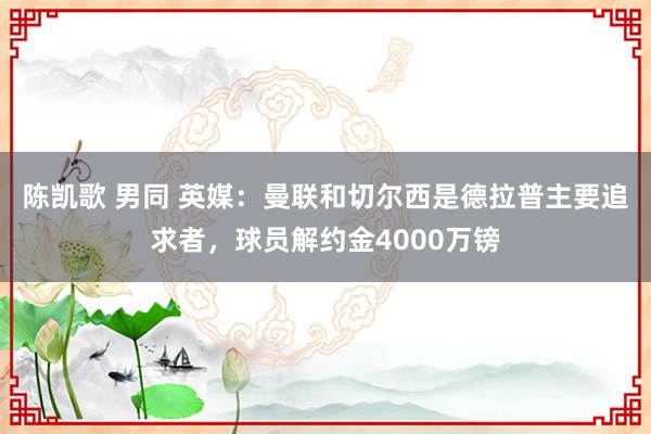 陈凯歌 男同 英媒：曼联和切尔西是德拉普主要追求者，球员解约金4000万镑