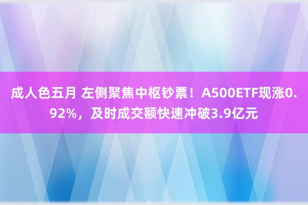 成人色五月 左侧聚焦中枢钞票！A500ETF现涨0.92%，及时成交额快速冲破3.9亿元