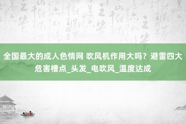 全国最大的成人色情网 吹风机作用大吗？避雷四大危害槽点_头发_电吹风_温度达成