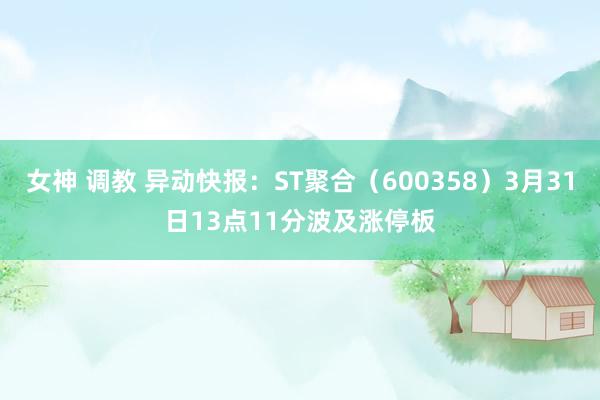 女神 调教 异动快报：ST聚合（600358）3月31日13点11分波及涨停板