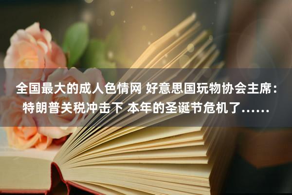 全国最大的成人色情网 好意思国玩物协会主席：特朗普关税冲击下 本年的圣诞节危机了……