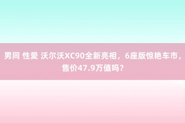 男同 性愛 沃尔沃XC90全新亮相，6座版惊艳车市，售价47.9万值吗？