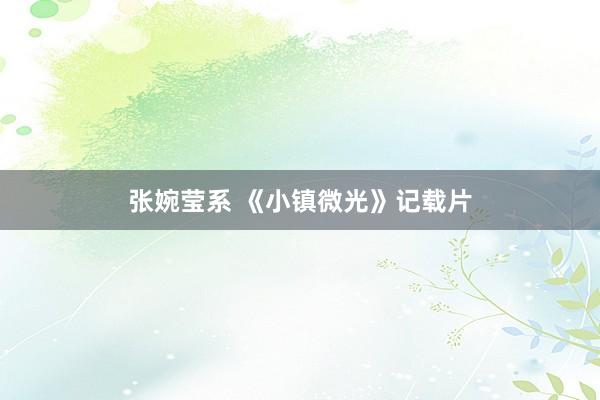 张婉莹系 《小镇微光》记载片